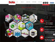 Tablet Screenshot of danasagency.com